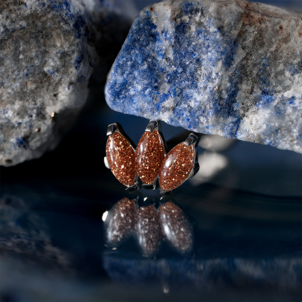 Marquise vol.2 Gold sandstone Cluster 1.2