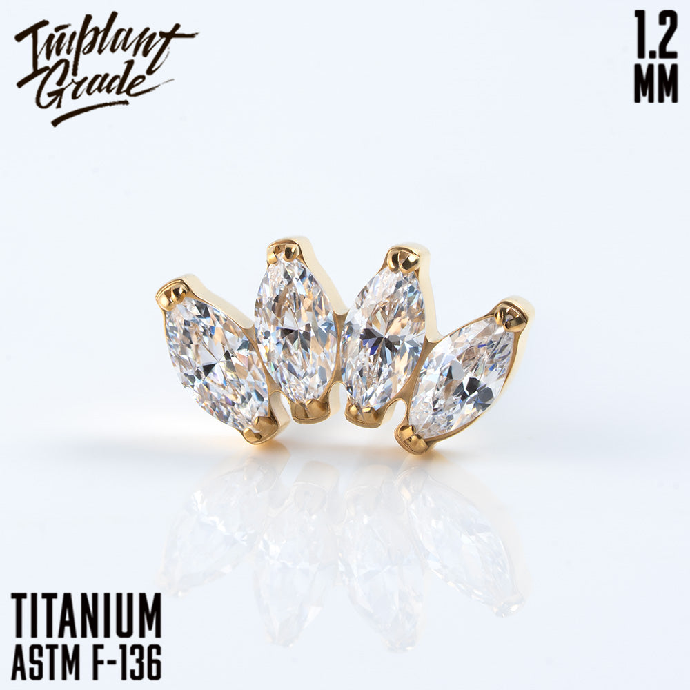 4 Stones Marquise Cluster 1.2