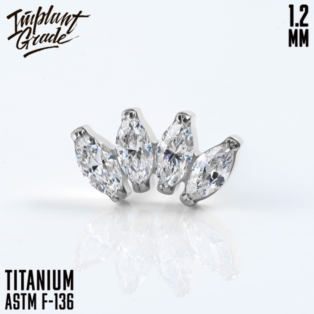 4 Stones Marquise Cluster 1.2