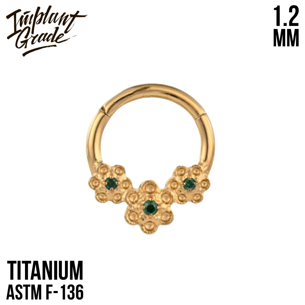 Flower Hinged Segment Ring 1.2 (16 G)