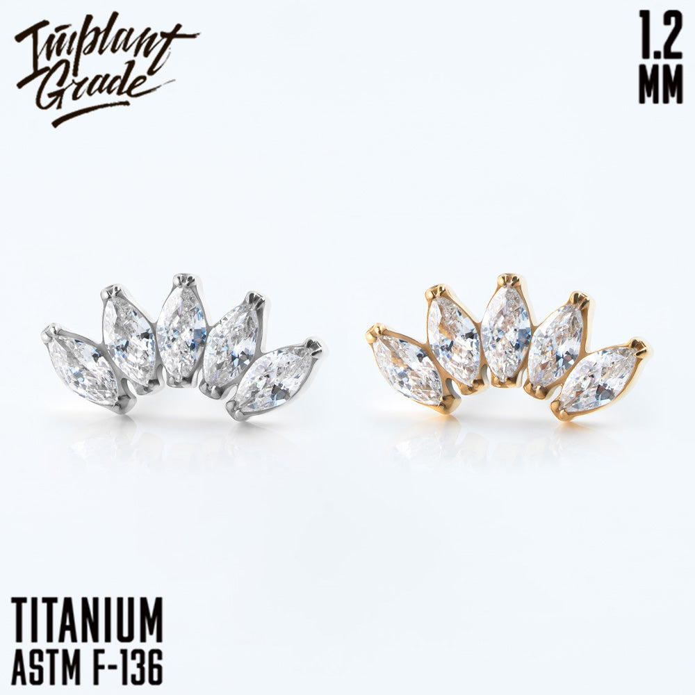 5 Stones Marquise Cluster 1.2