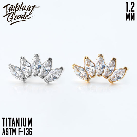 5 Stones Marquise Cluster 1.2