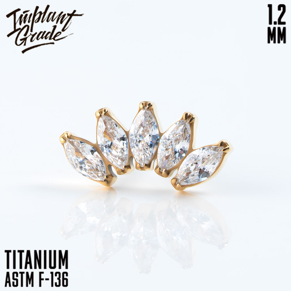 5 Stones Marquise Cluster 1.2