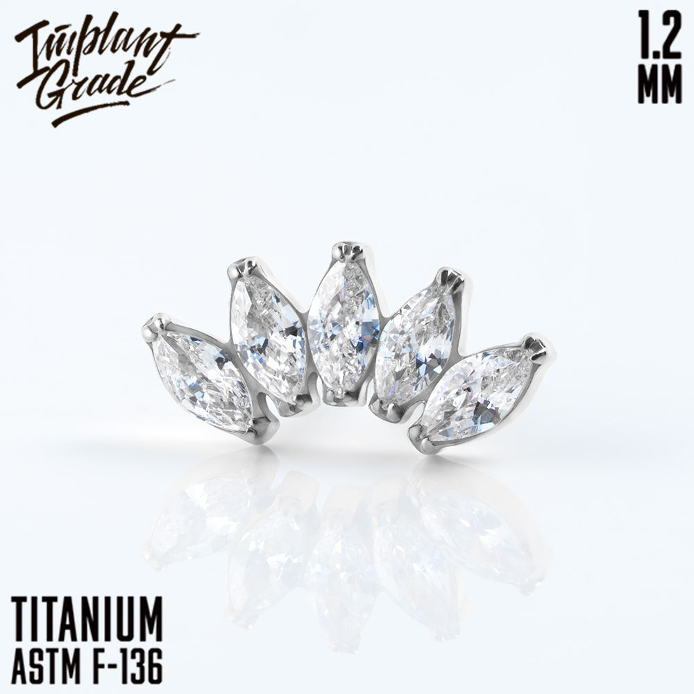 5 Stones Marquise Cluster 1.2