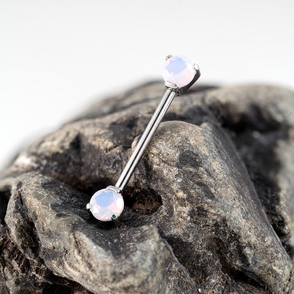Threadless CZ Nipple Bar 1.2 (16 G)
