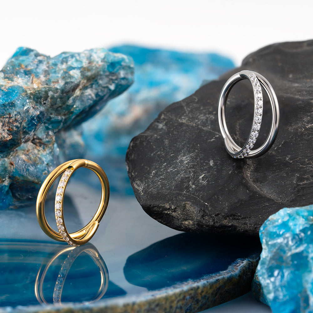 Half Smile Hinged Segment Ring 1.2 (16 G)