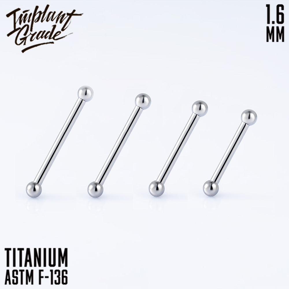 Bar 1.6 (14 G) balls 3 mm