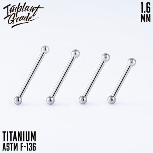 Bar 1.6 (14 G) balls 3 mm