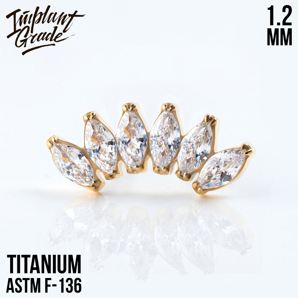 6 Stones Marquise Cluster 1.2