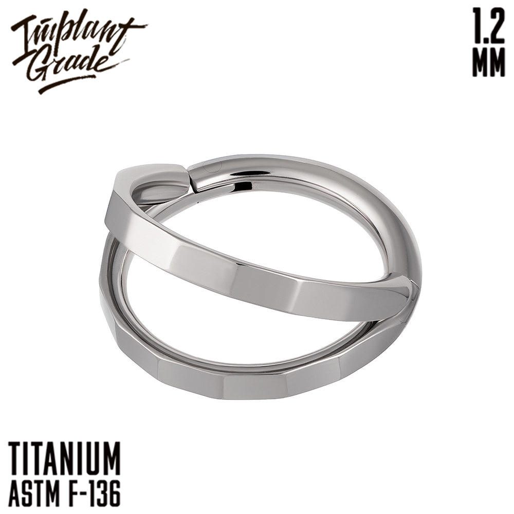 Smile Geometry Hinged Segment Ring 1.2 (16 G)