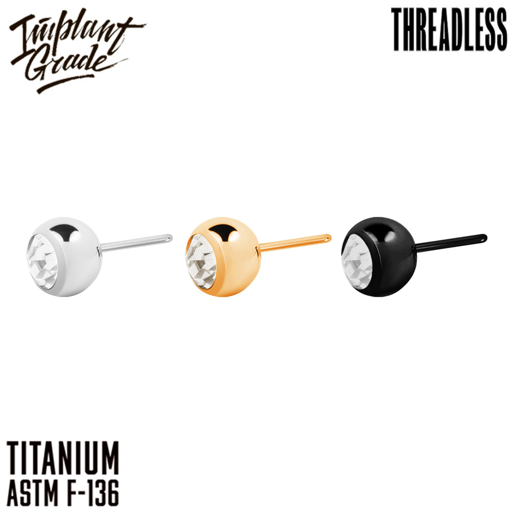 Threadless Jewel Ball top