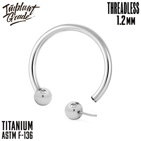 Threadless Circular bar 1.2 (16 G)