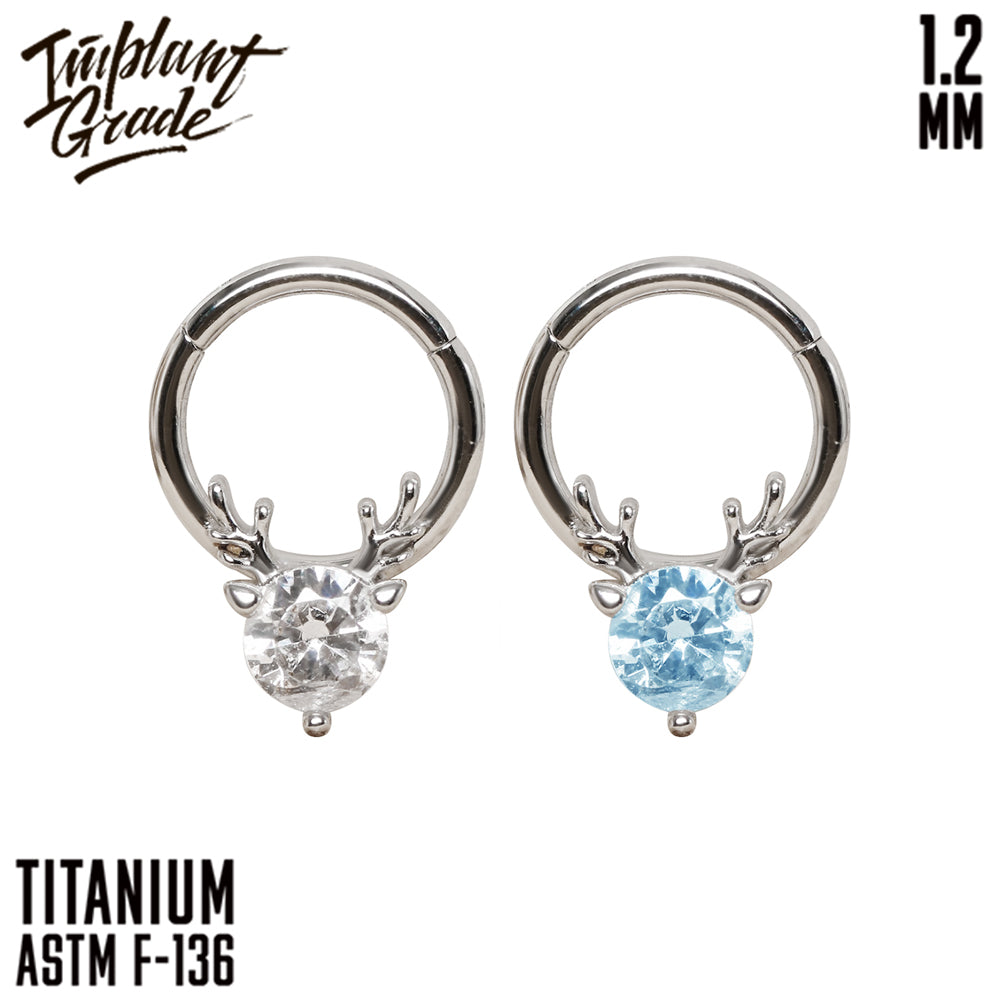 Deer Hinged Segment Ring 1.2 (16 G)