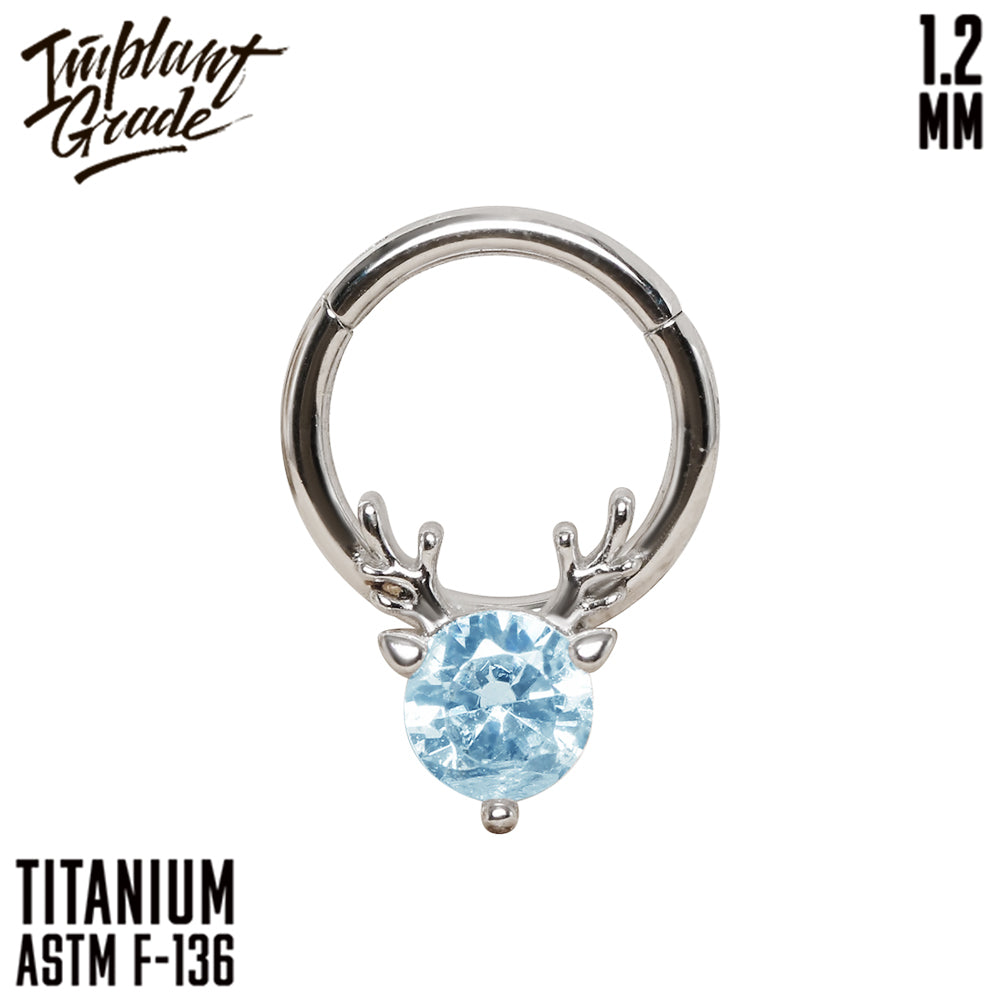 Deer Hinged Segment Ring 1.2 (16 G)