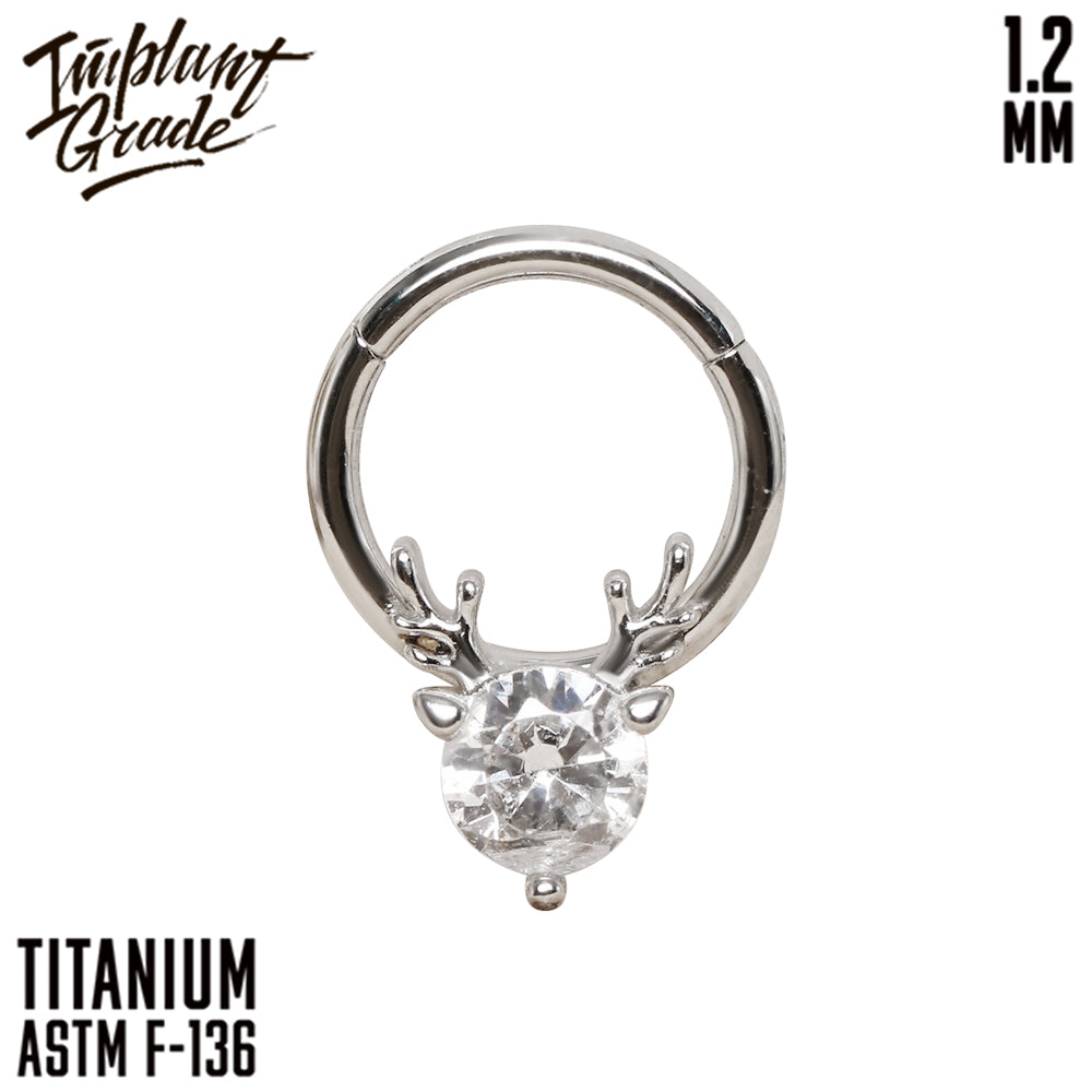 Deer Hinged Segment Ring 1.2 (16 G)