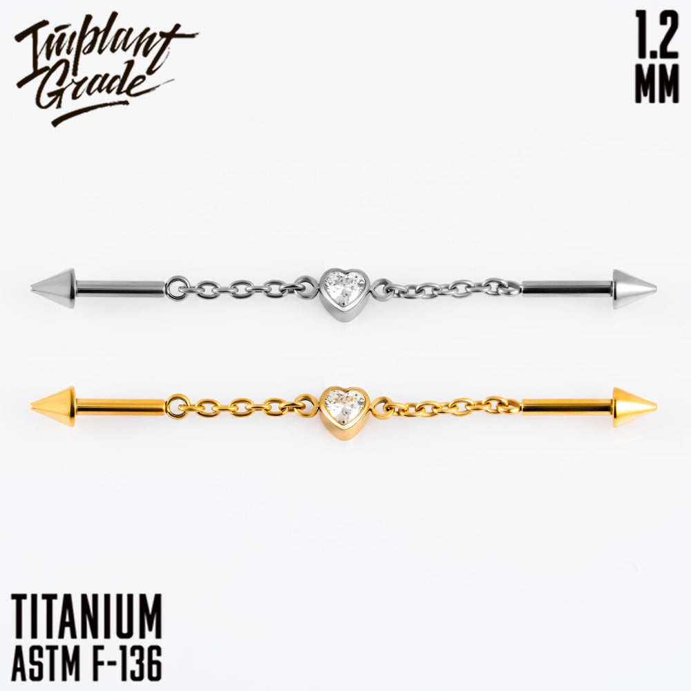Heart Chains Labret 1.2 (16 G)