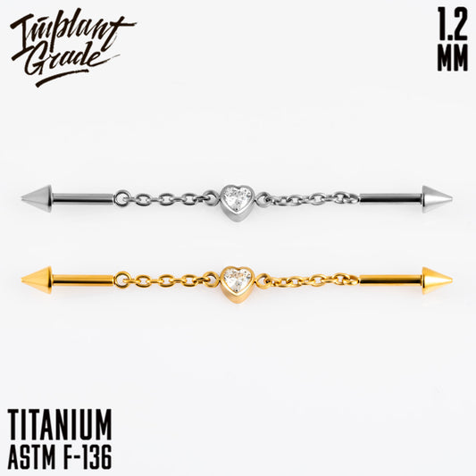 Heart Chains Labret 1.2 (16 G)