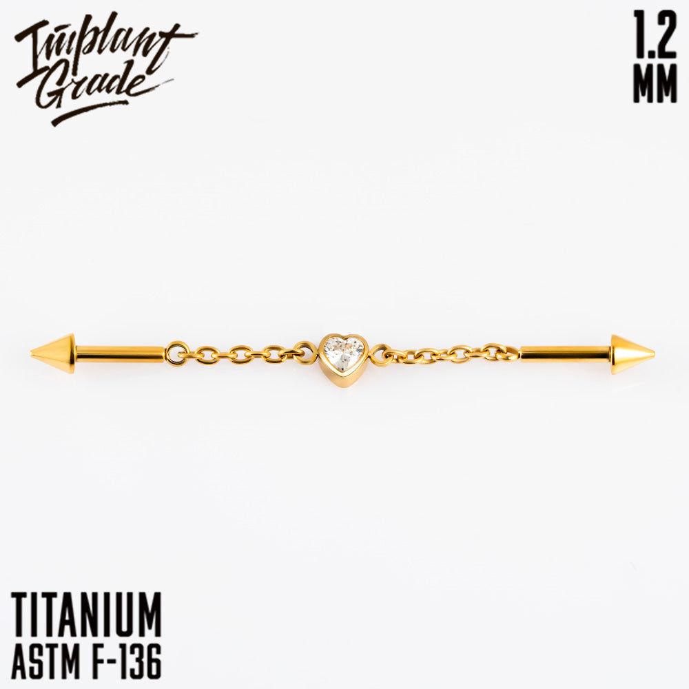Heart Chains Labret 1.2 (16 G)