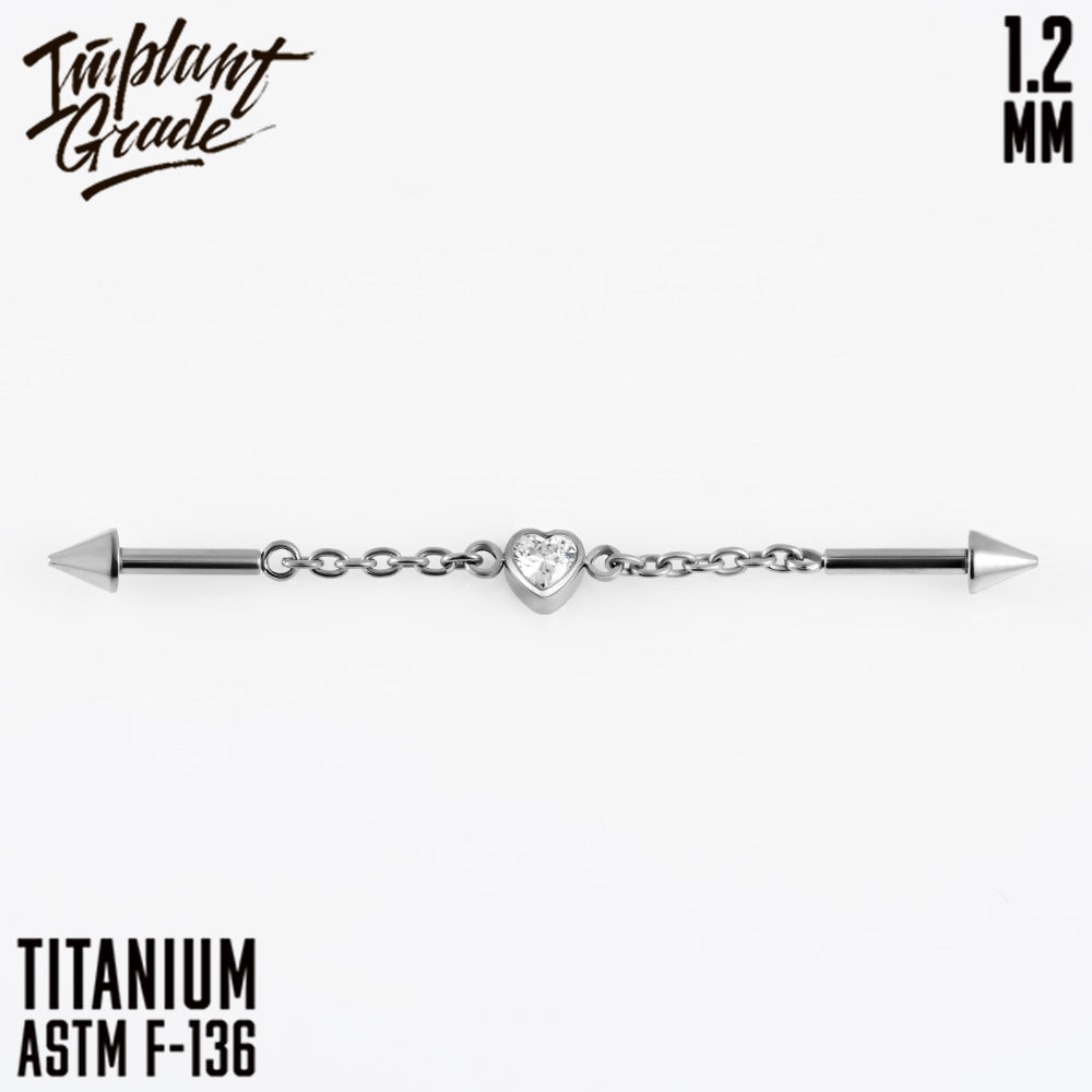 Heart Chains Labret 1.2 (16 G)