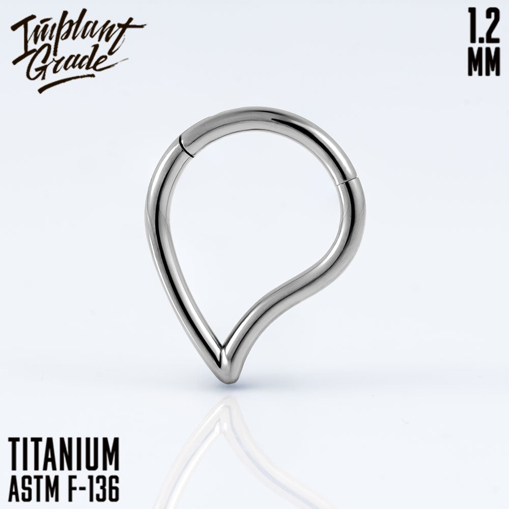 Teardrop Hinged Segment Ring 1.2 (16 G)