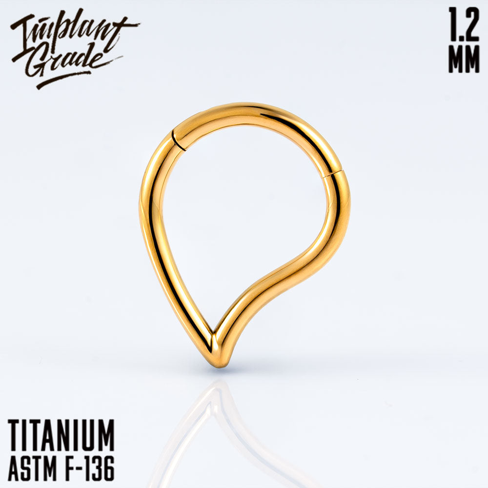Teardrop Hinged Segment Ring 1.2 (16 G)