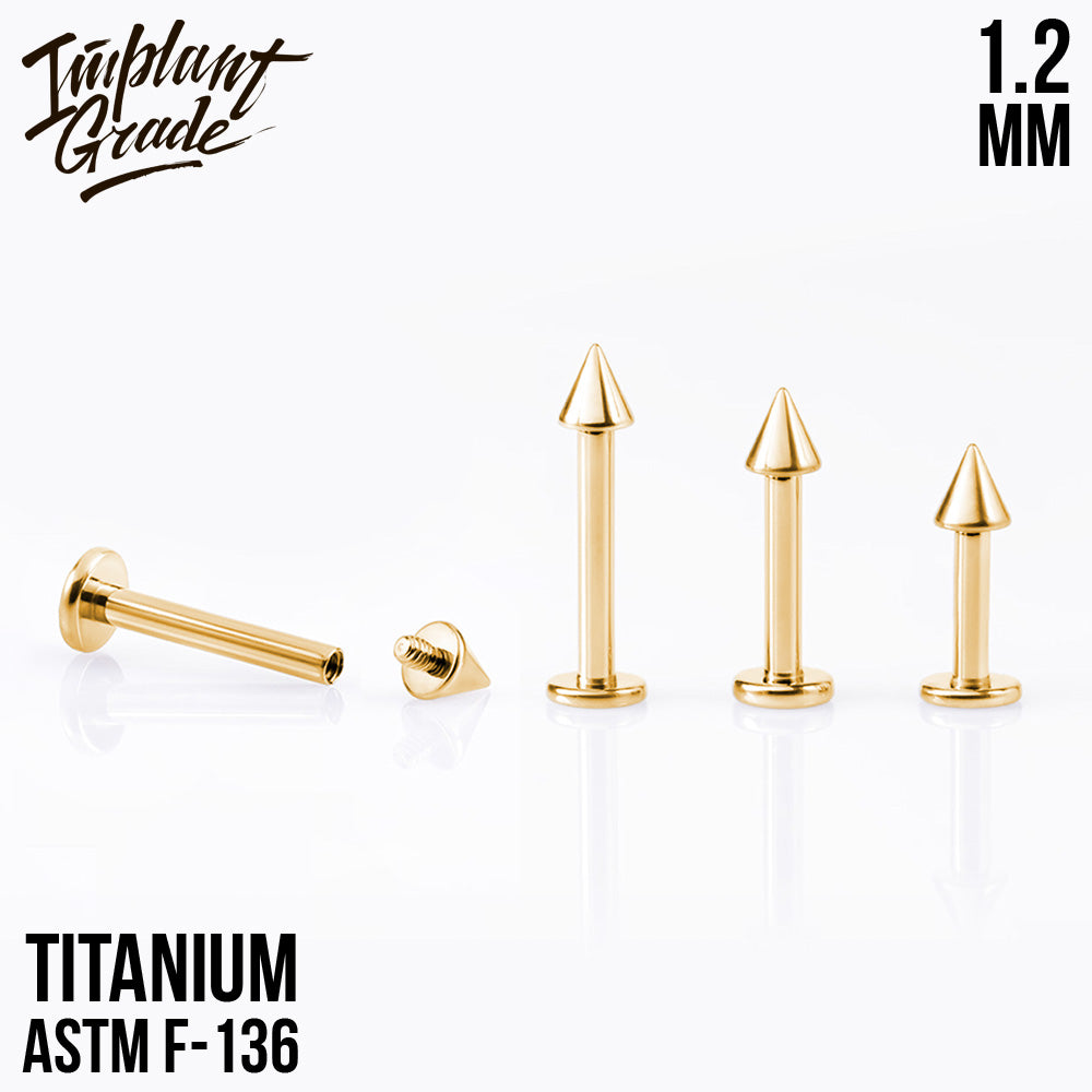 Gold Labret Cone 1.2 (16 G)