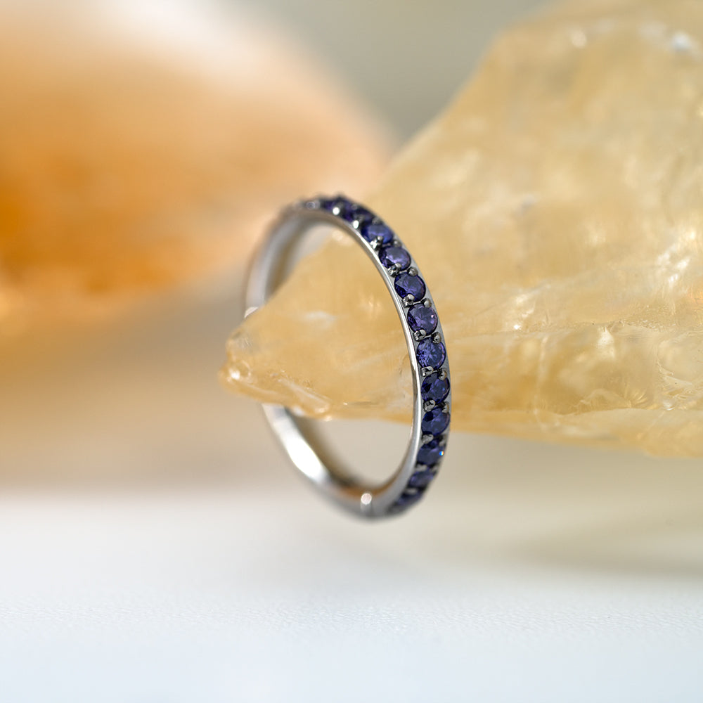 Twilight Amethyst Hinged Segment Ring 1.2 (16 G)