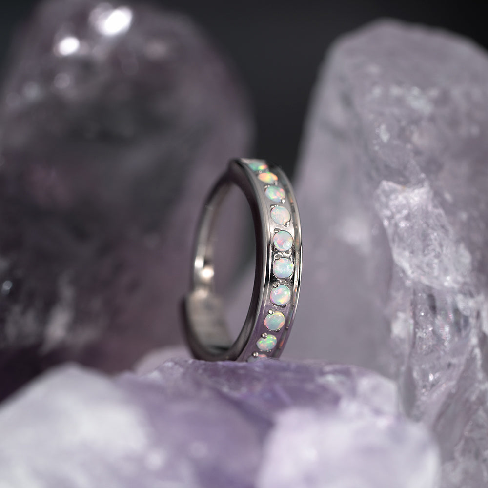 Luxe Opal 17 Hinged Segment Ring 1.2 (16 G)