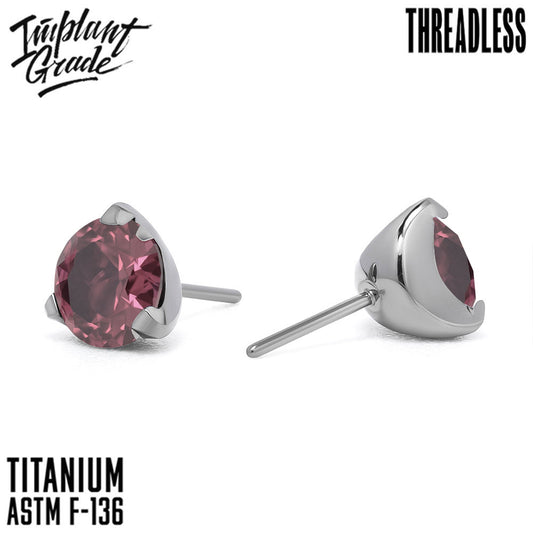 Threadless three prong set Roudulight top