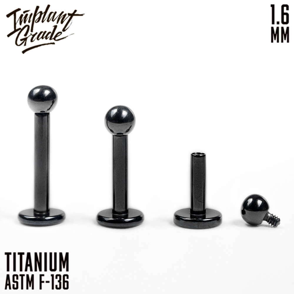 Black labret 1.6 (14 G)