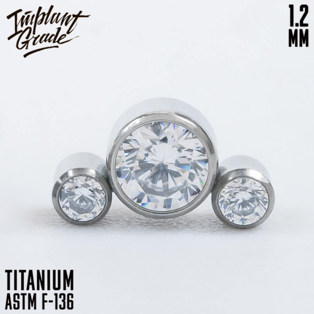 3 Stones “Crystal” Cluster 1.2