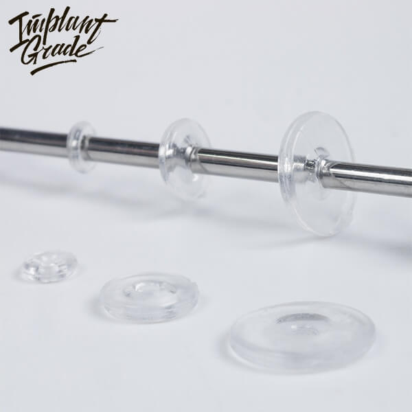 No bump silicon piercing discs (100pcs bag)