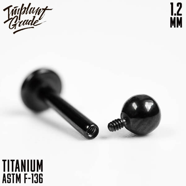 Black labret 1.2 (16 G)