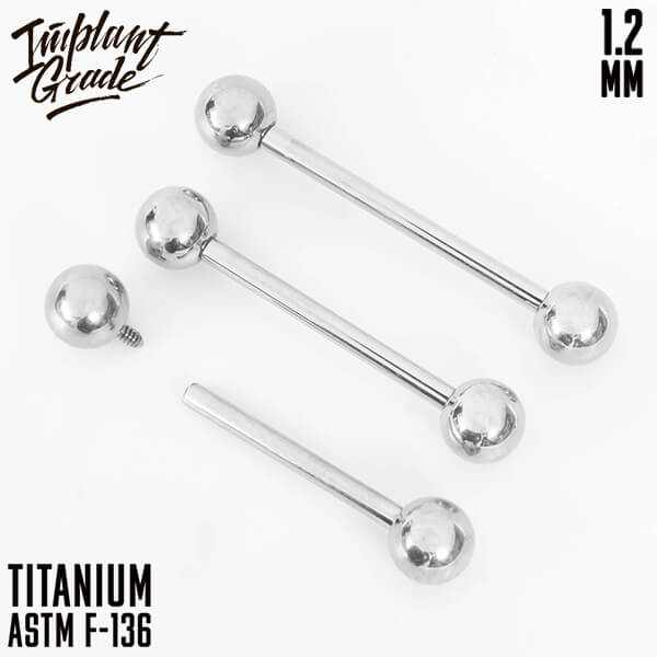 Bar 1.2 (16 G) balls 4 mm