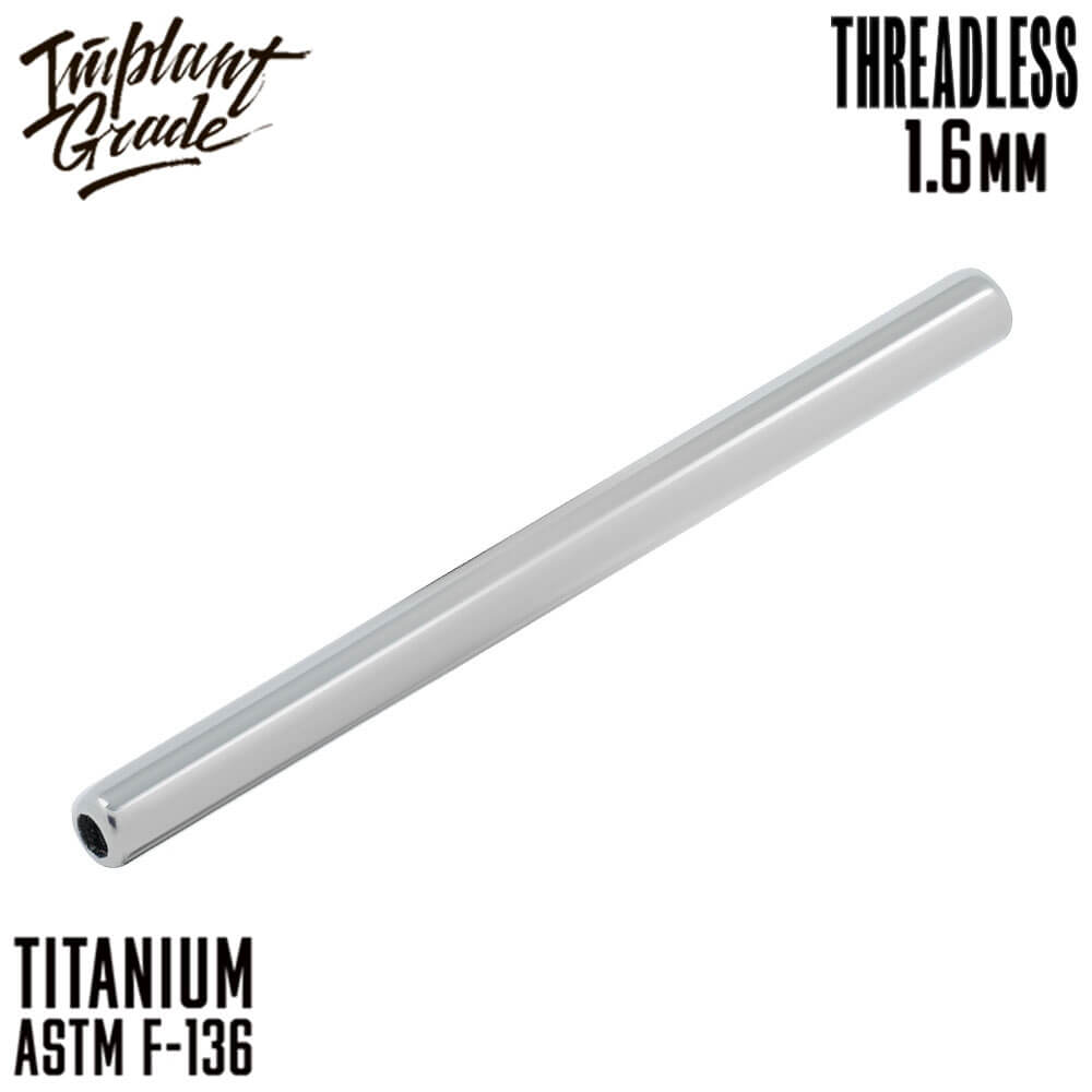 Threadless bar 1.6 mm (14 G)