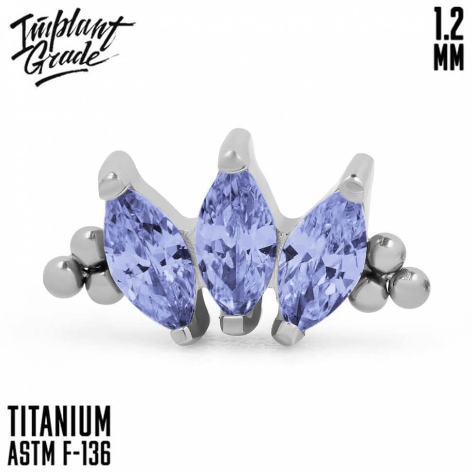 Marquise vol. 2 Bead Tanzanite Cluster 1.2