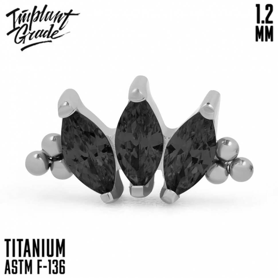 Marquise vol. 2 Bead Black Cluster 1.2