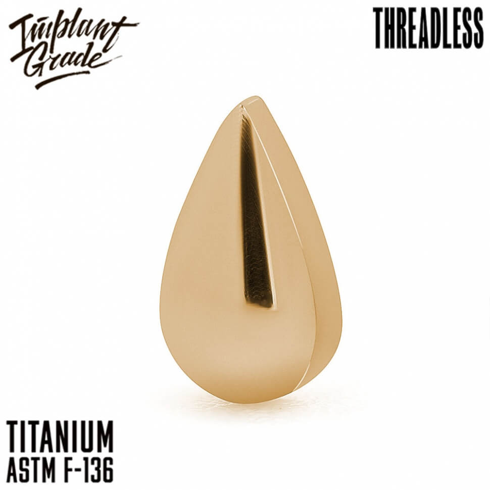 Threadless Gold Drop 3 D top