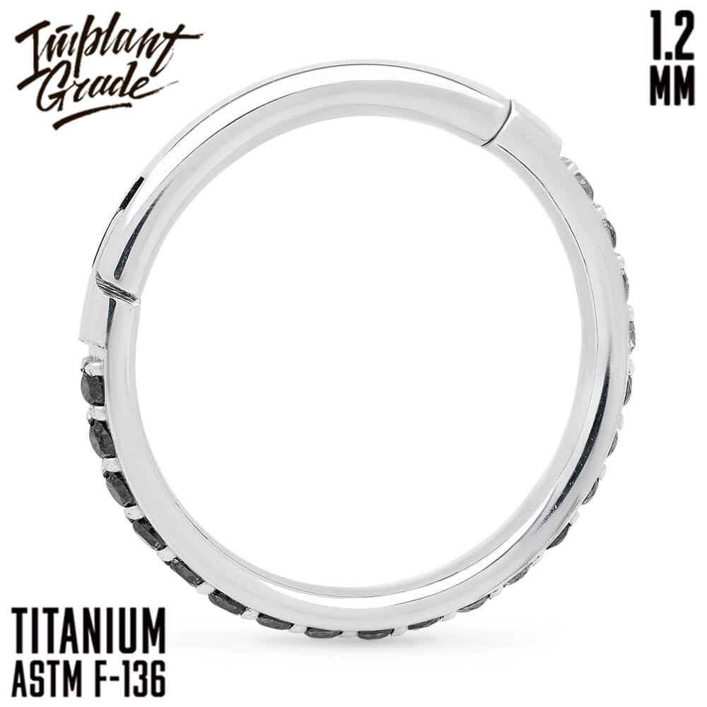 Twilight Black Hinged Segment Ring 1.2 (16 G)