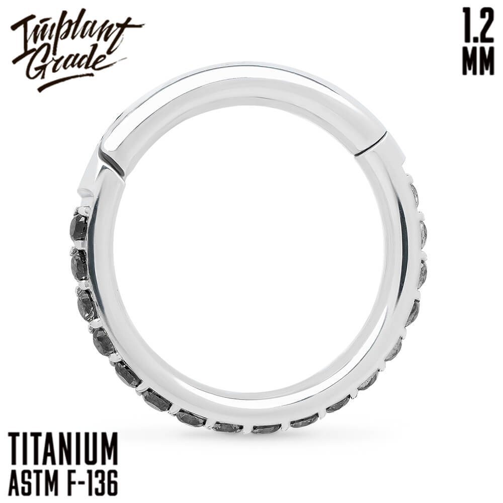 Twilight Black Hinged Segment Ring 1.2 (16 G)