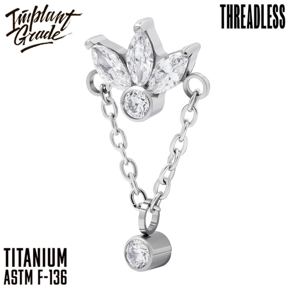 Threadless Petals Chain Cluster
