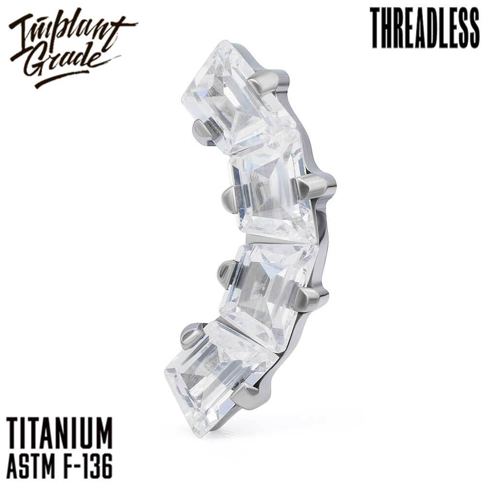 Threadless 4 Stones Runo Cluster