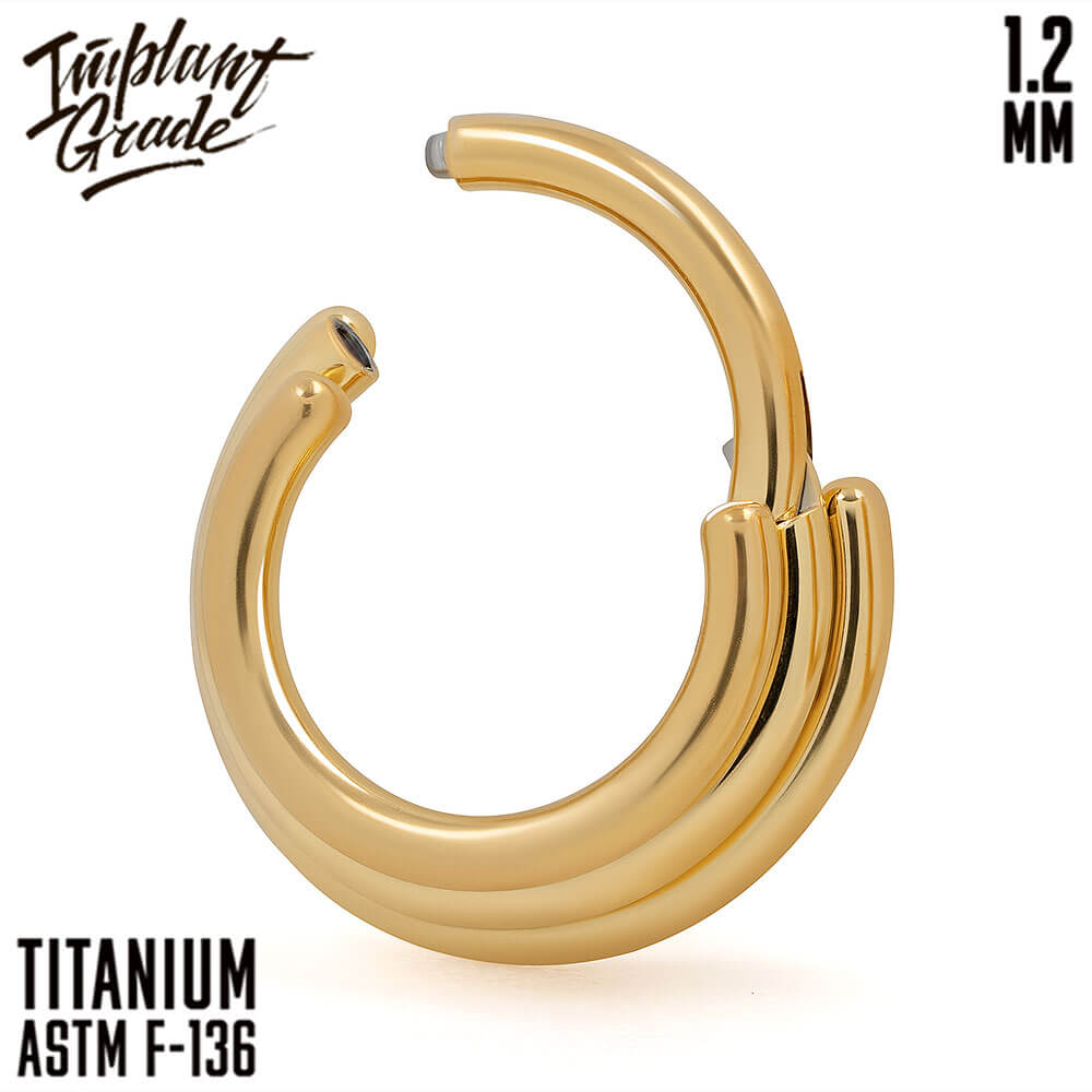 Gold Trio Hinged Segment Ring 1.2 (16 G)