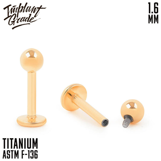 Gold labret 1.6 (14 G)