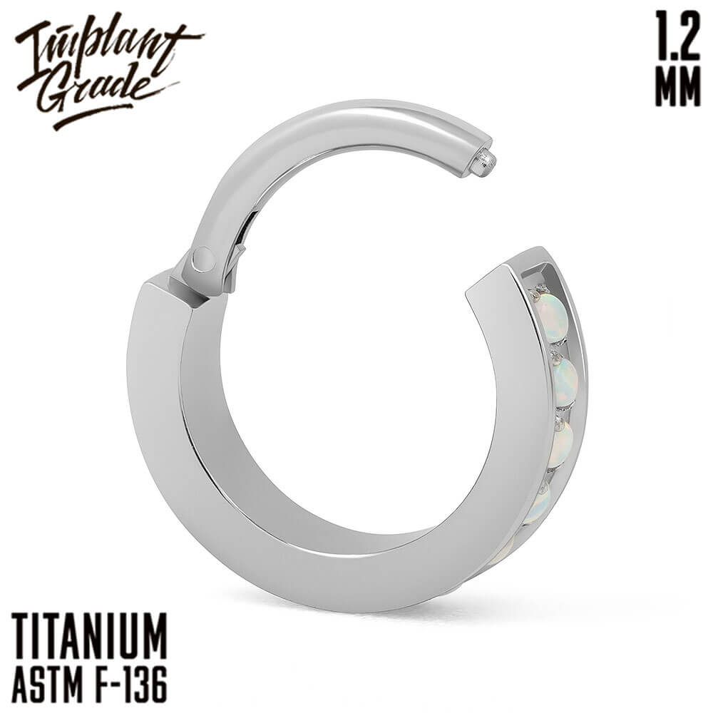 Luxe Opal 17 Hinged Segment Ring 1.2 (16 G)