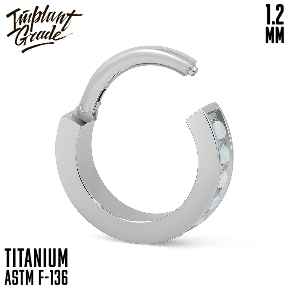 Luxe Opal 26 Hinged Segment Ring 1.2 (16 G)