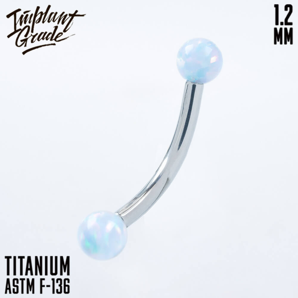 18 opal curved barbell 1.2 (16 G)