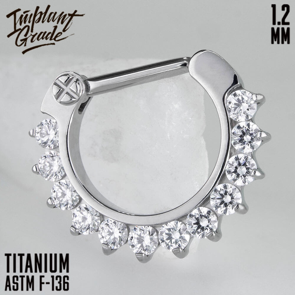 Glam Hinged Segment Ring 1.2 (16 G)