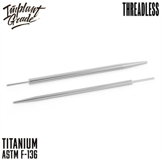 Threadless pin taper