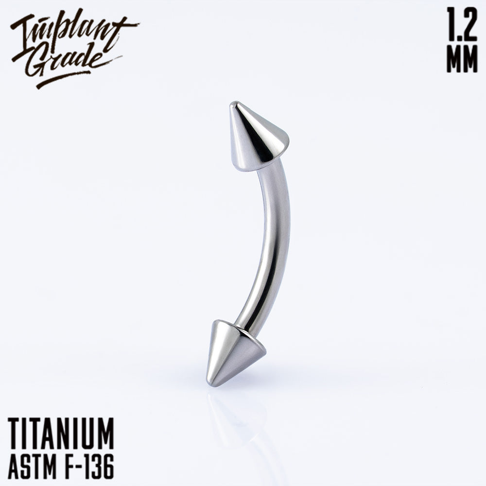 Cone Curved barbell 1.2 (16 G)